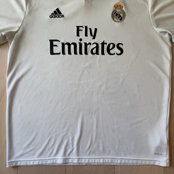 Real Madrid Jersey XL WhiteAdidas Sportswear Ronaldo Soccer Fifa World Cup - Picture 4 of 9